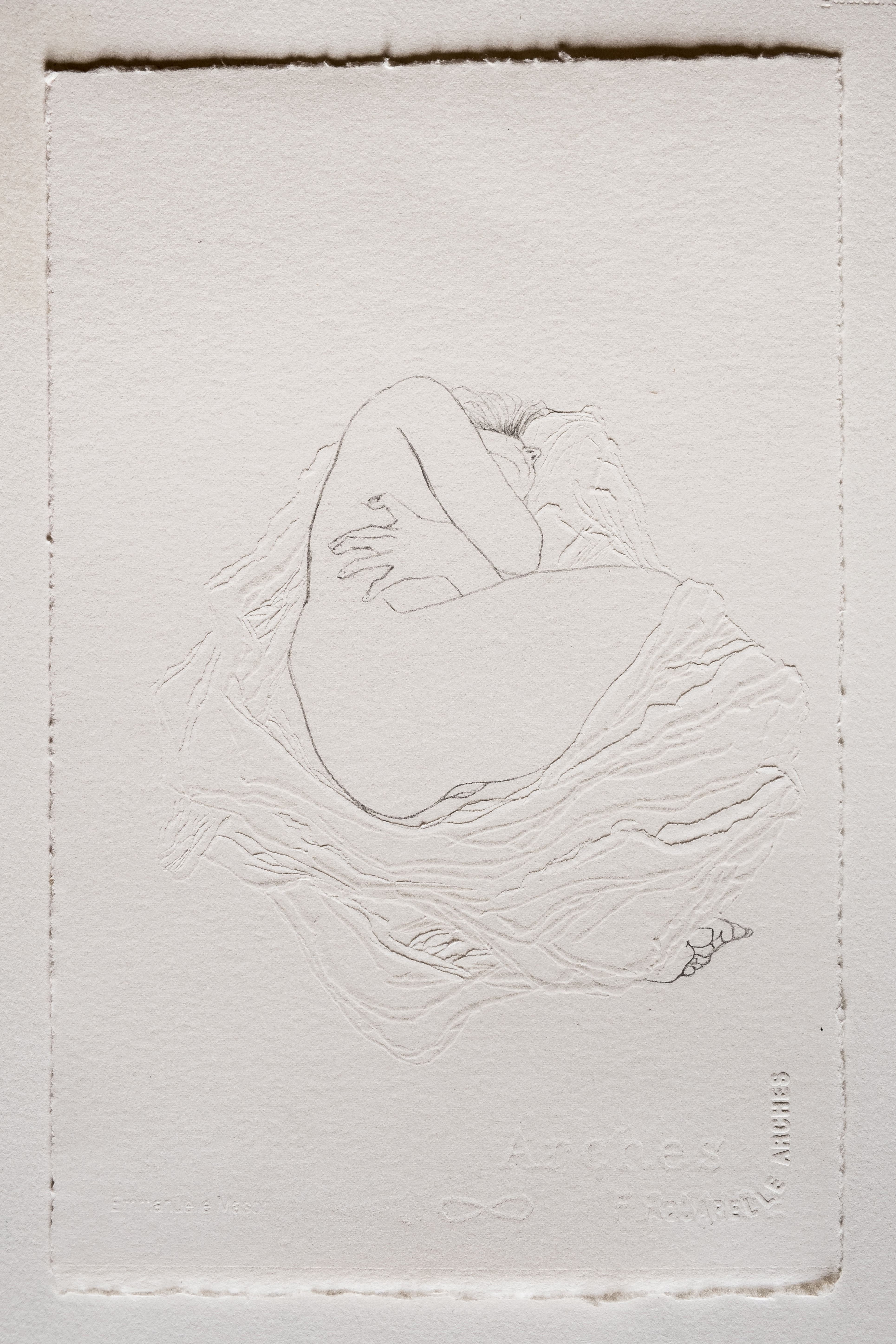 Cut#1 - dessin et découpe au scalpel sur papier Arches 320g. 20x30 cm. 2017