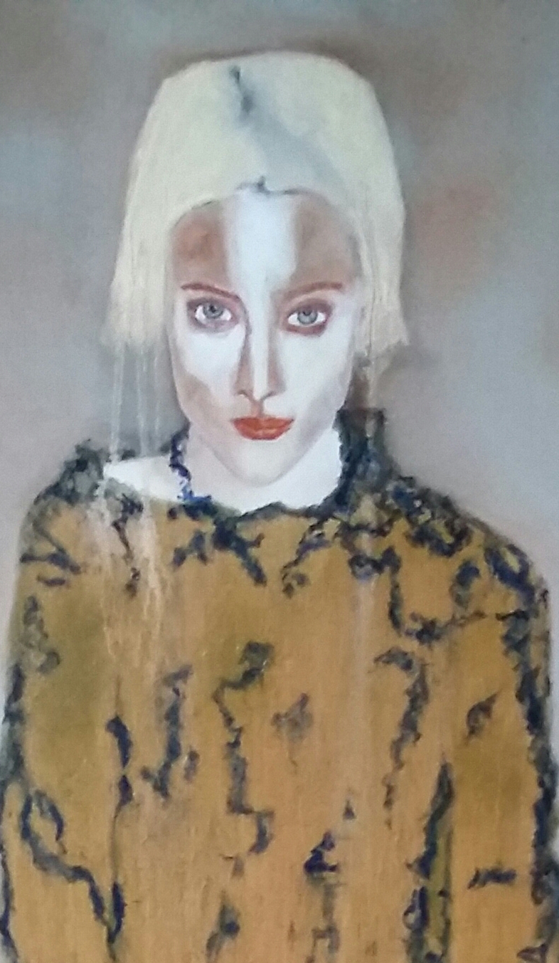 Métamorphose, 30x120cm huile sur bois, 2017, Laurence Buaillon Chamagne