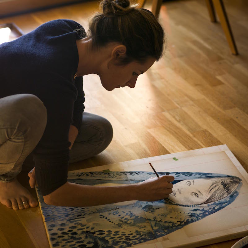 WIP Voile ingigo 50x70-1