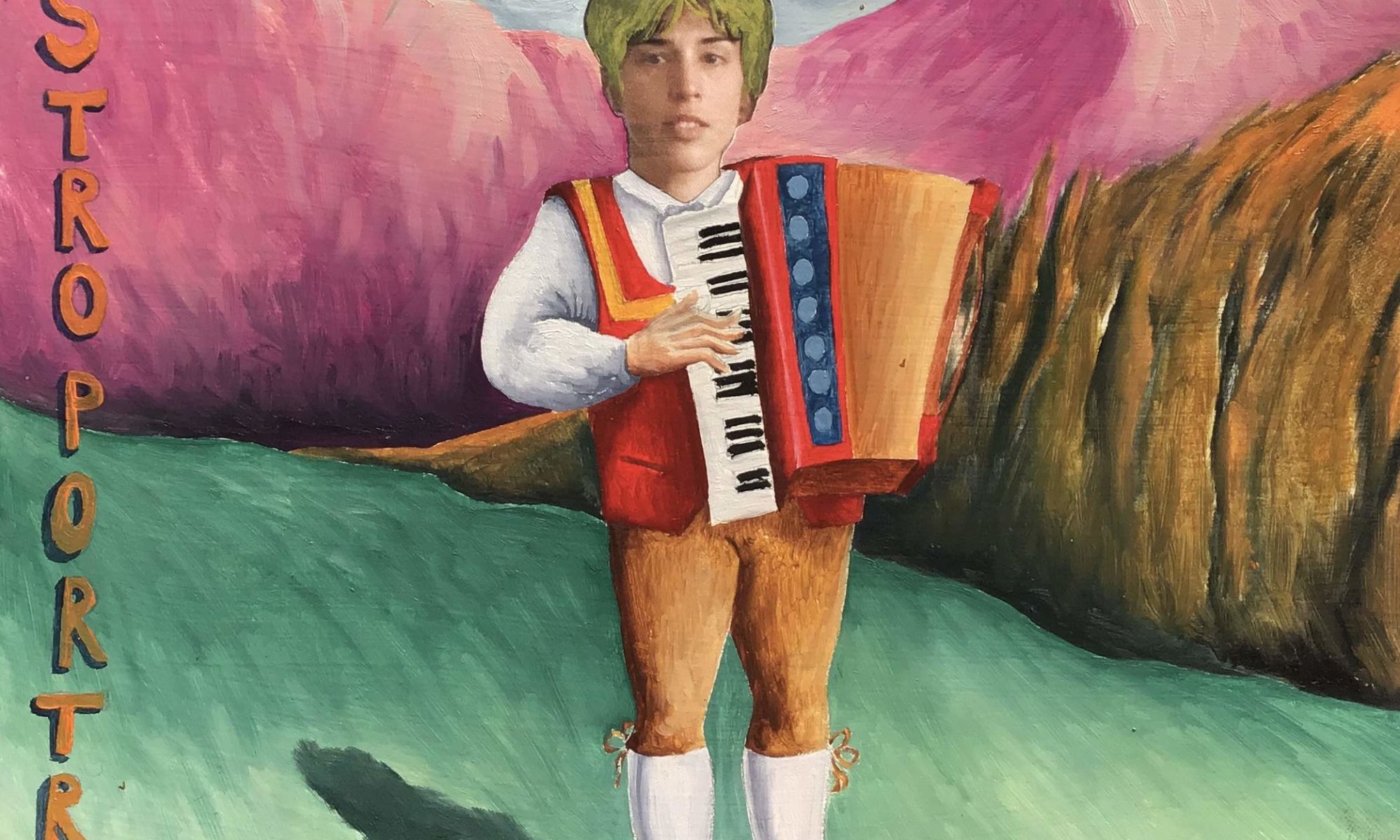 11 Austroportrait, Huile et collage sur contrecollé, 20x20 cm-9a41a2dd