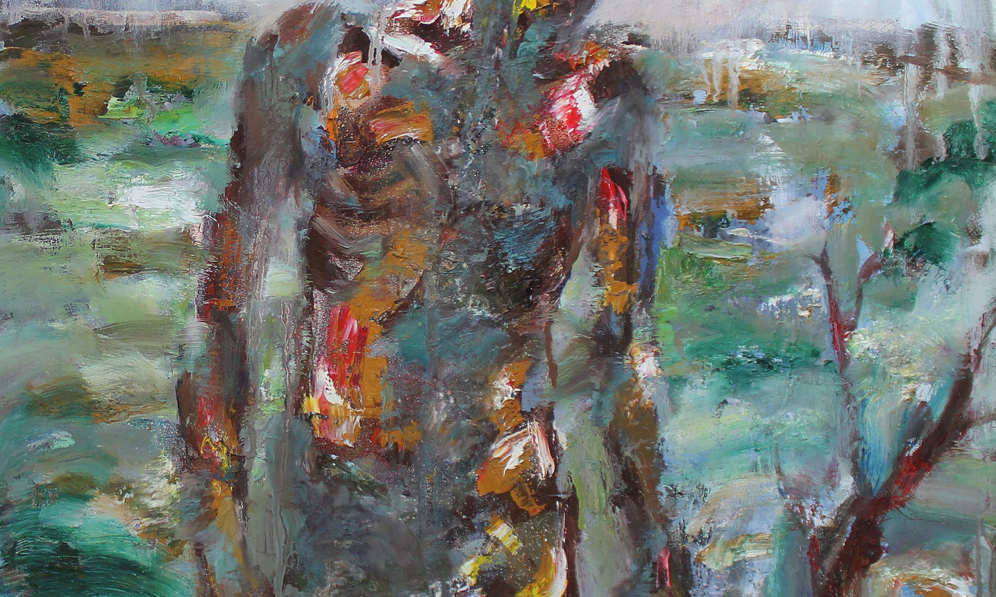 Confluences, Huile sur toile 60x80cm