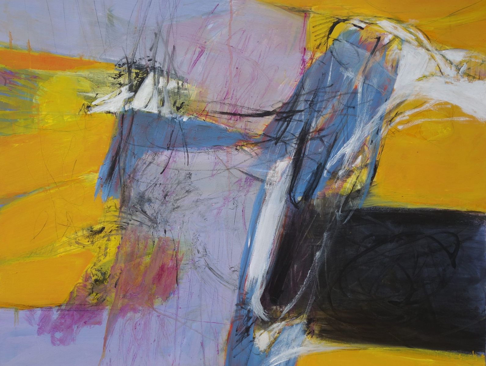 1)Acrylique sur toile 100x100cm