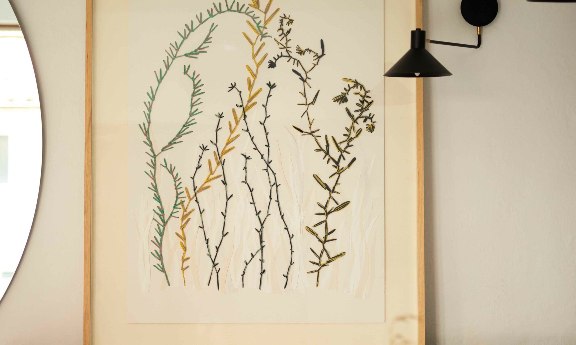 Tableau brodé, Fanny Seugé